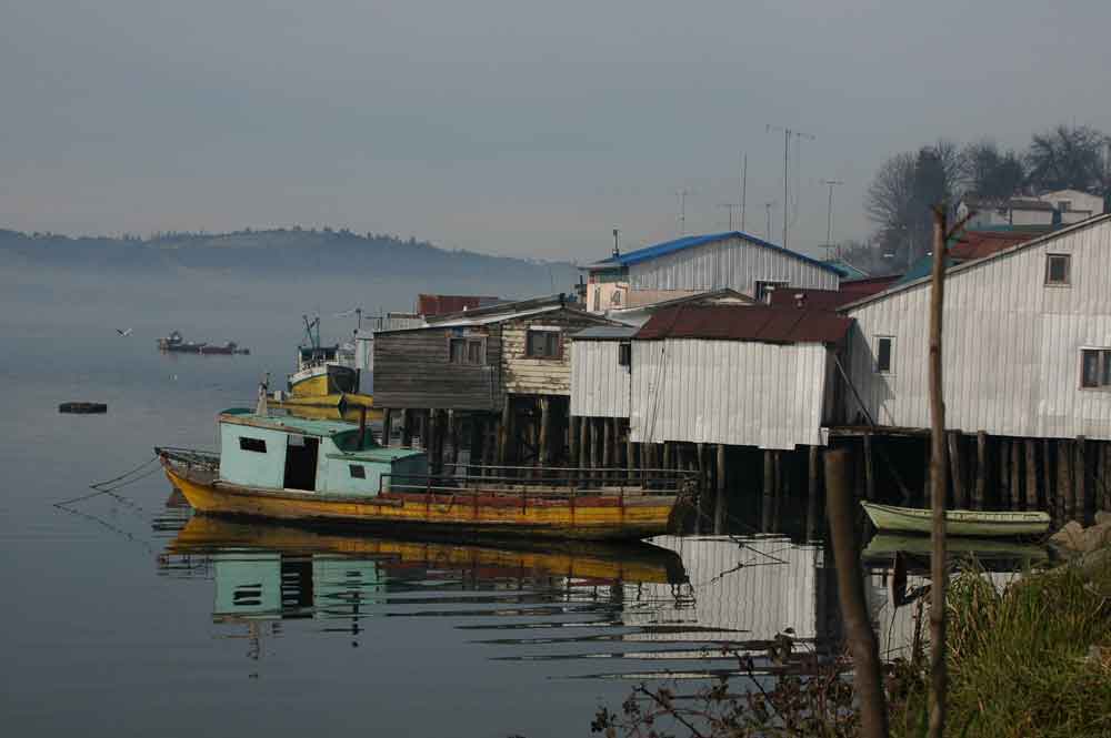 47 - Chile - isla de Chiloe, Castro, puerto